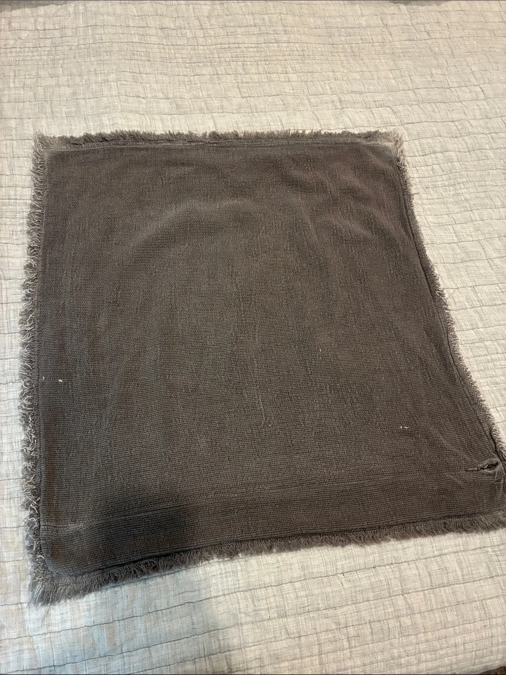 Crate & Barrel - Grey Throw Pillow Covers - set of 3